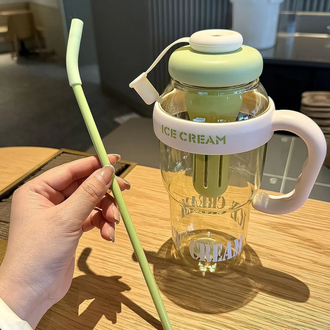 Ice Cream Themed Water Bottle with Handle