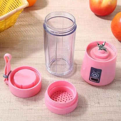 133 Portable Usb Electric Juicer - 6 Blades (Protein Shaker)