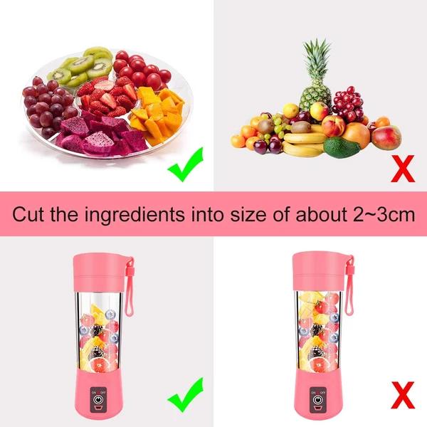 133 Portable Usb Electric Juicer - 6 Blades (Protein Shaker)