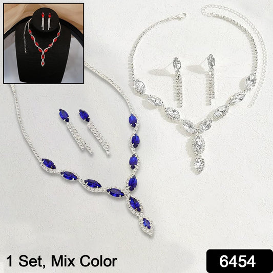 Necklace And Earrings Set (1 Set  Mix Color)