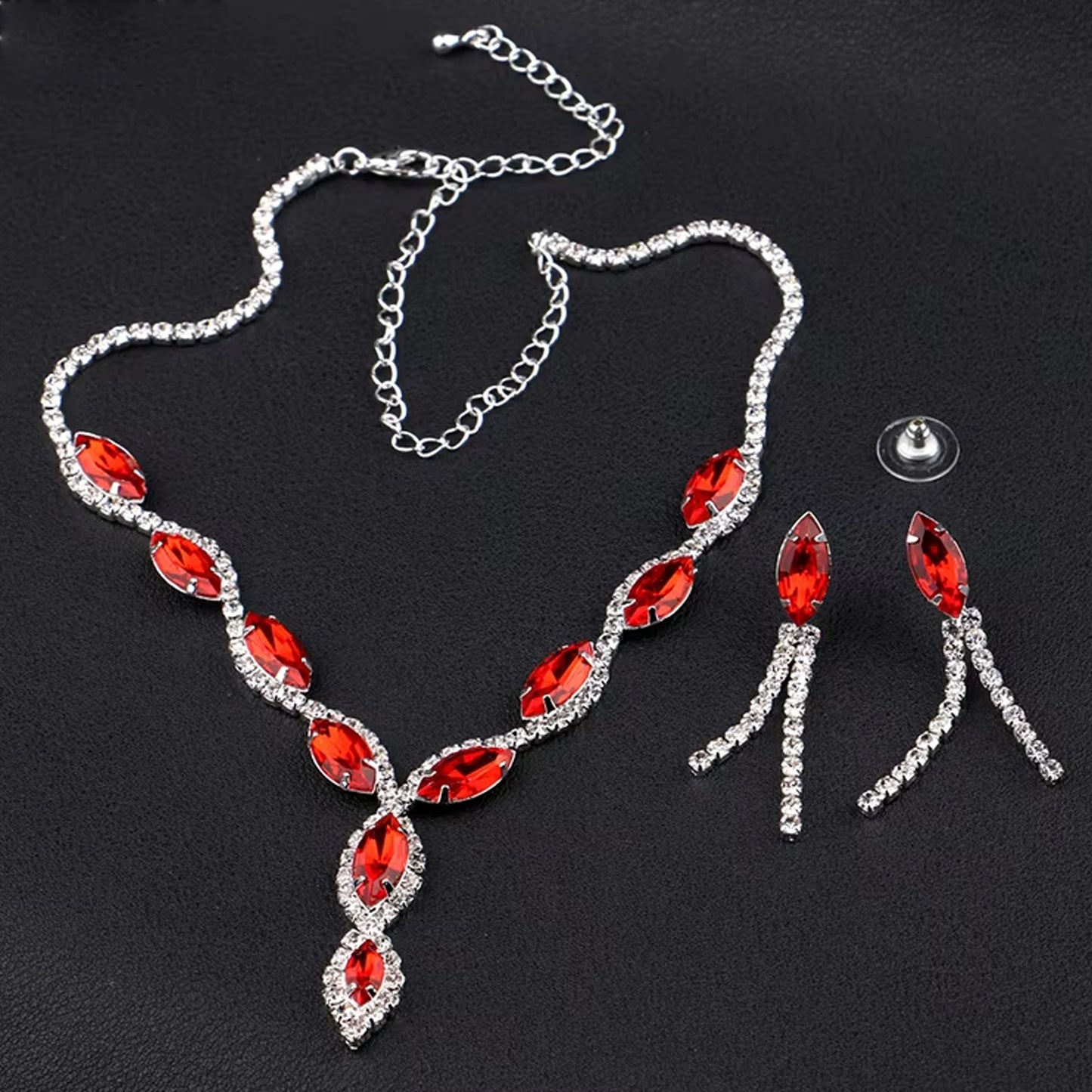 Necklace And Earrings Set (1 Set  Mix Color)